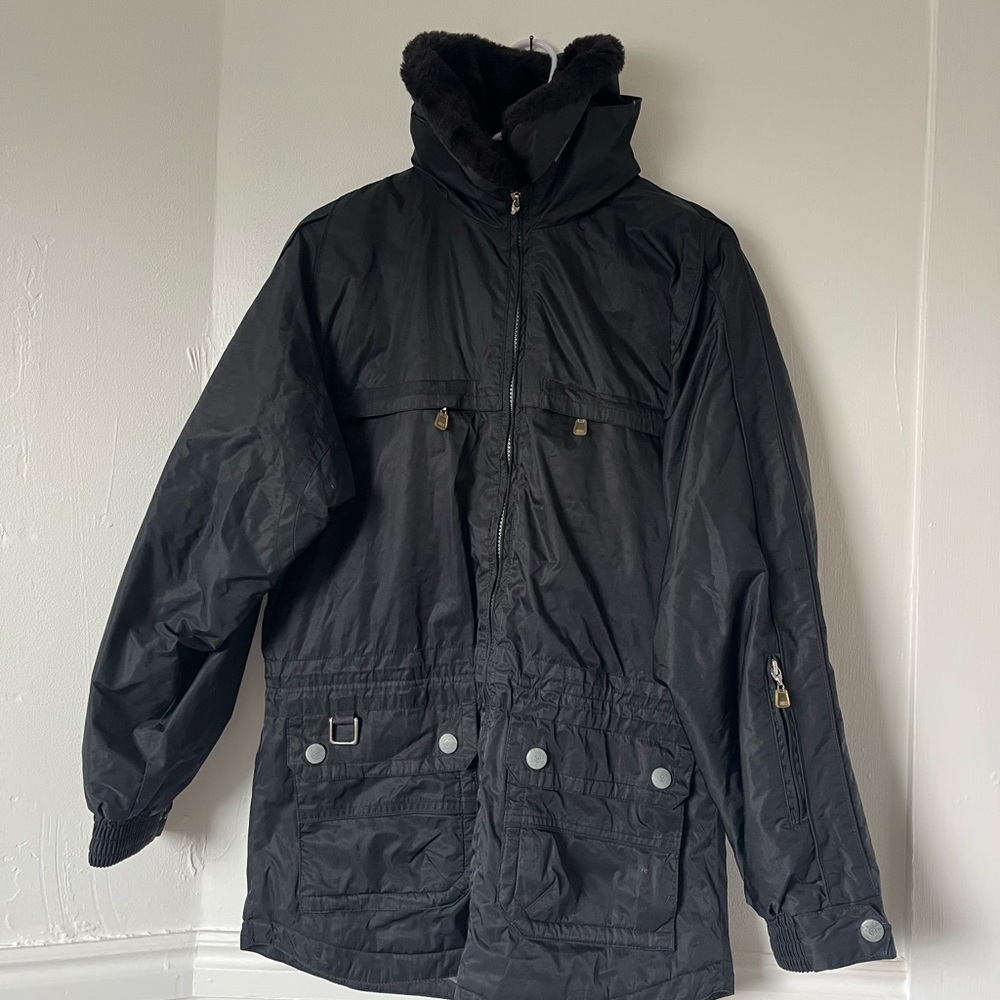 Women’s Retro Black Winter Jacket
